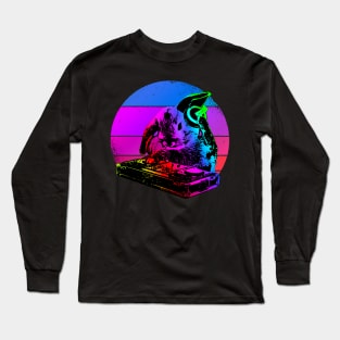 Cool Music Rabbit Mixer Board DJ Long Sleeve T-Shirt